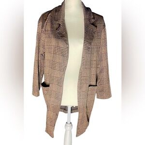 Love Tree Plaid Women's blazer jacket size M